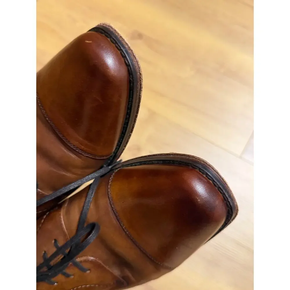 Florsheim Men’s Cap Toe Imperial Oxford Dress Shoes Cognac, Sz 9M